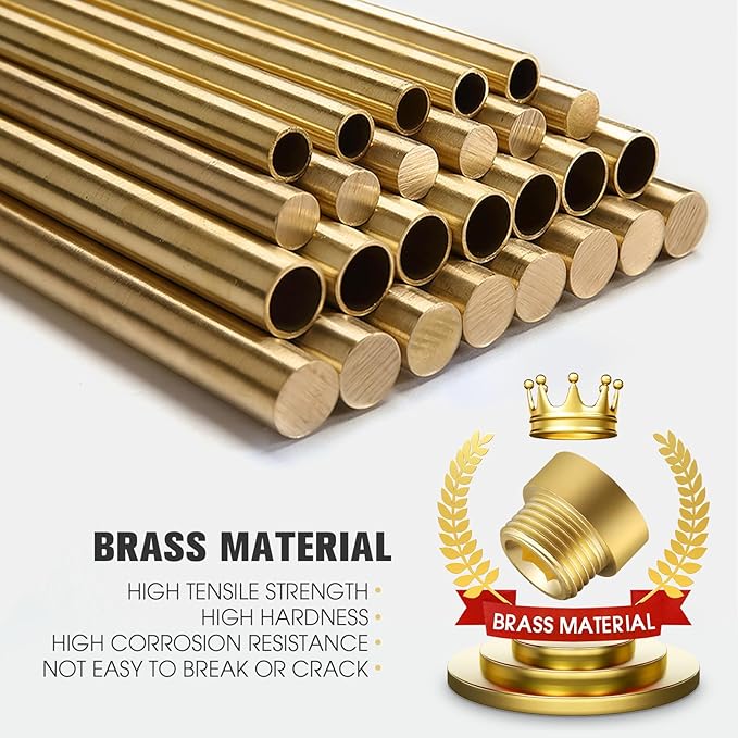 2 Packs Length 20 mm G1/2 Male to Female Brass Fittings for Connecting and Extending Pipes Tubs and Taps