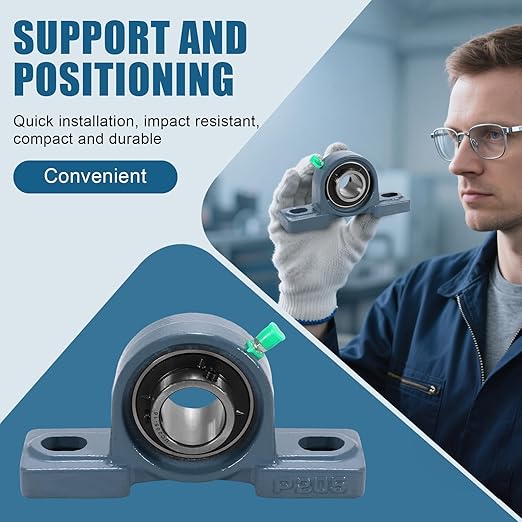 4 Pack UCP205-16 Pillow Block Bearing 1 Inch Heavy Duty Pillow Block Mounted Ball Bearing Self-Alignment