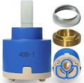 40mm Faucet Cartridge,CUPC/NSF Certification,Single Handle Ceramic Faucet Cartridges,Compatible with Bath,Tub and Kitchen Faucet Cartridge Replacement