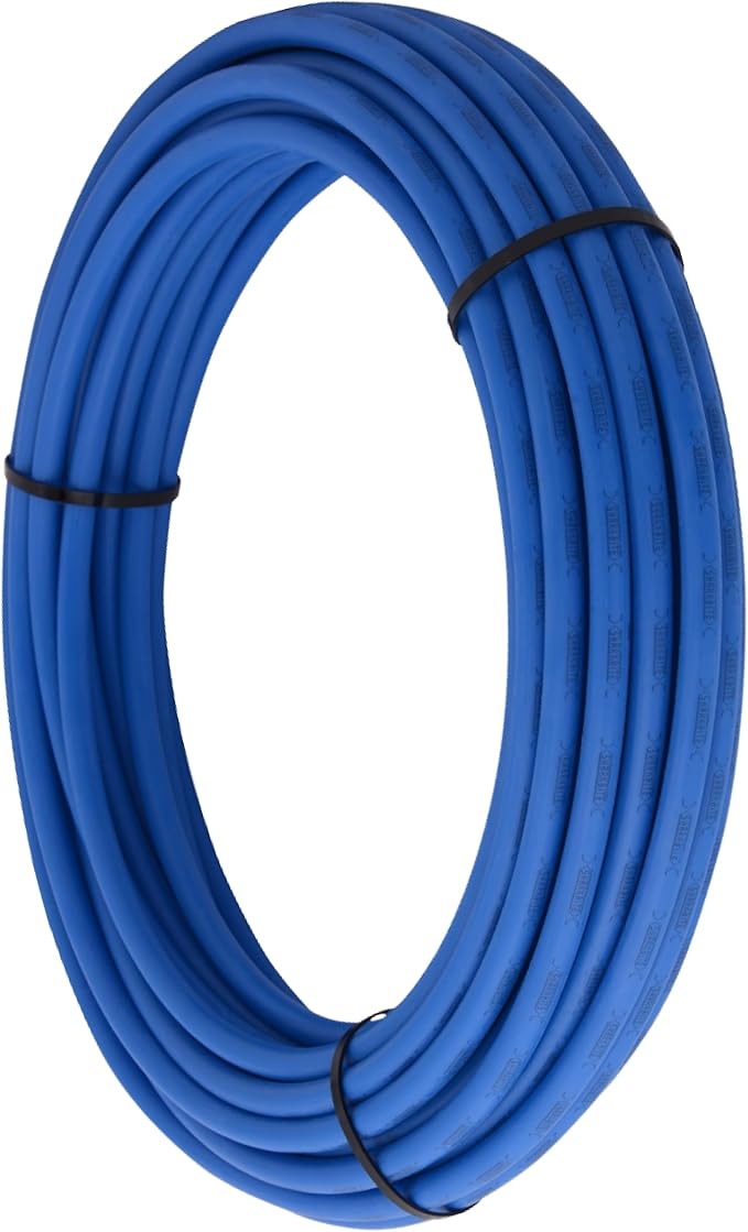 SharkBite 1/2 Inch x 100 Feet Blue PEX-B, PEX Pipe Flexible Water Tubing for Plumbing, U806B100
