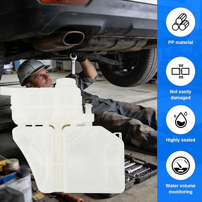 Engine Coolant Expansion Tank 22948113 Radiator Overflow Tank Automotive Engine Coolant Reservoir Tank for 2016 and Up Automotive Parts