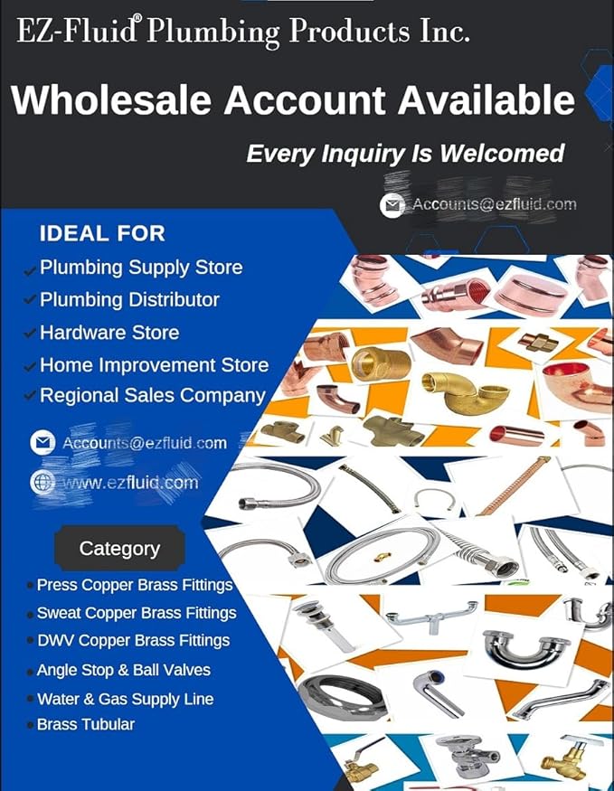 (4 Pack) EZ-FLUID Plumbing 3/4" Press X 1/2" Pex LF Copper Propress Adapter Pressure Copper Fitting F1807 Barb Crimp Pex-B x Press Coupling Connector for Residential,Commercial