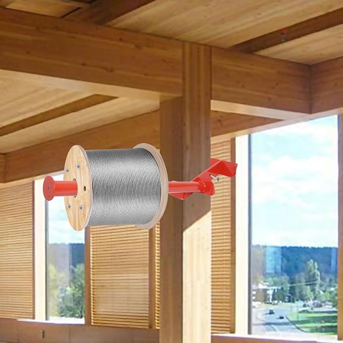 Wire Distribution Pole,Coil Support Post,Cable Hanging Post (2-Pack),Item Hanging Bracket,Supported Cable Dispenser,300-Pound Capacity Load-Bearing Post,with Screw mounting,Two Unit