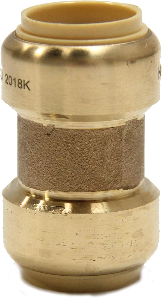 (Pack of 50) EFIELD 1 Inch Straight Coupling Push-Fit Fitting to Connect Pex, Copper, CPVC with a Disconnect Clip,(PF009-50PCS)