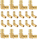 20-Pack HeSun Pex-A Fitting, 1/2 Inch Pex- A Expansion Elbow(90-Degree), Expansion Fitting 1/2" x 1/2" Elbow,ASTM F1960(PEX1960033-20)