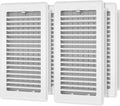 Floor Register 6x10-4 Pack Vent Covers for Home Floor Heavy Duty Steel Walkable Easy Adjust Air Supply Lever Cover for Sidewall, White