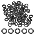 50-Pack M6 Flat Washers, Metric 12mm OD 1.5mm Thick 304 Stainless Steel Washers for Bolts Screws Nuts for Automotive/Machinery/Furniture, Flat Metal Washers [Black Galvanized]