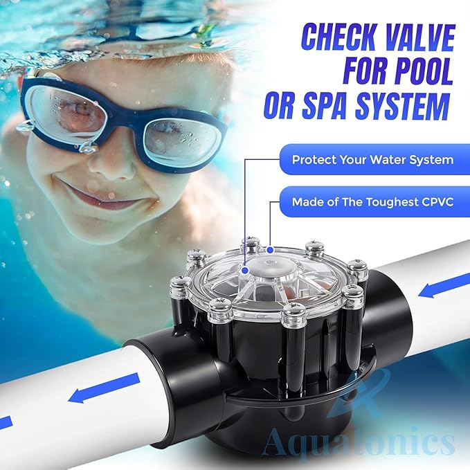 7056 Flapper with Lid O Ring & Set of 8 Screws – Pool Replacement Part 7056 Check Valve Flapper with Lid – Oring for Zodiac Jandy Spring Check Valve Models 7235, 7305, 7511, 7512