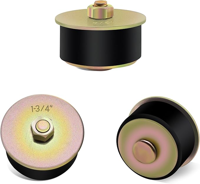 Siptenk1-3/4 Freeze Rubber Expansion Plug 3 pcs, Automotive Rubber Expandable Freeze Plugs for Engine