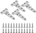 Boat T Type Hinge, Marine Grade Stainless Steel 316 Heavy Duty Strap Butt Hinge Durable Marine Applications for Hatch, Cabinet, Gate, and Door