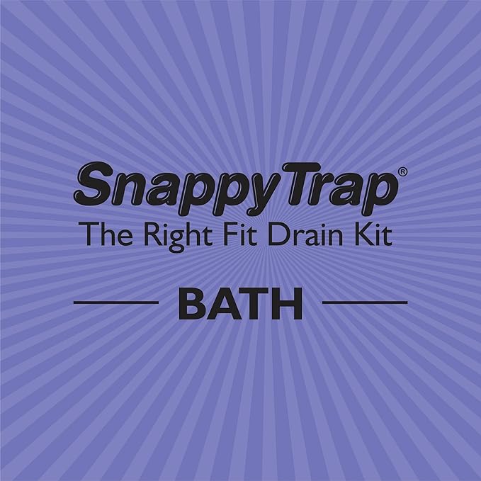 Snappy Trap Universal Flexible P Trap Bathroom Sink Drain Plumbing Kit, No Leaks, Easy No Tool Installation, 9-13 Inches Flexible Hose Length & 16 Inches Product Length (DK-105 Silver)