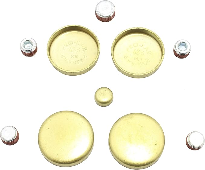 DNJ FPS328 Brass Freeze Plug Set for 1990-1997 Buick, Chevrolet, GMC, Isuzu, Oldsmobile, Pontiac Beretta, Cavalier, Century 2.2L L4 8V OHV 134cid