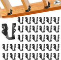 36 Pcs 2"x 4" Joist Hanger,Q235B Steel Face Mount Joist Hangers,Black Powder Coated Hurricane Ties for Rafter, Rafter Brackets for Floor, Deck and Ceiling Joists
