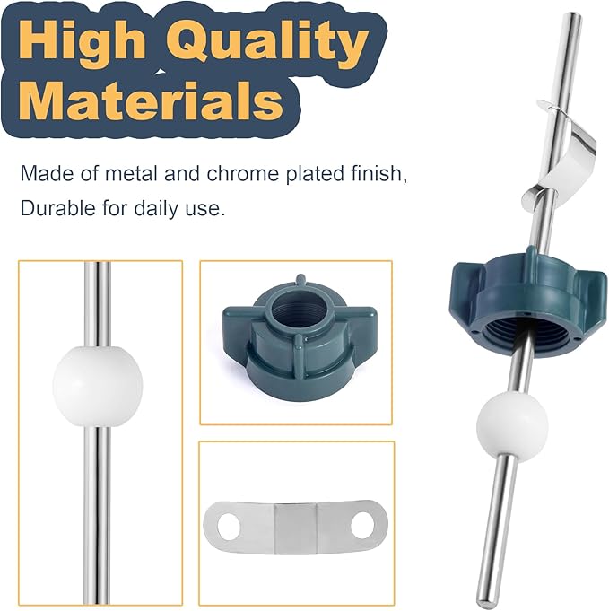 Lavatory Pop Up Center Piece Assembly,Pivot Rod Bathroom Sink Repair Kit,Sink Ball Replacement Parts Compatible with Price Pfister Pop Up Stopper and Other Popular Brands, Replacement for PS2673（1PC）