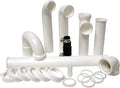 PlumbCraft 1.5-in. OD White Complete Garbage Disposal Installation Kit 7027450, Sink Drain Pipes and Fittings for Setting Up a Garbage Disposal Tool, Kitchen Sink Drain Kit for DIY and Professionals