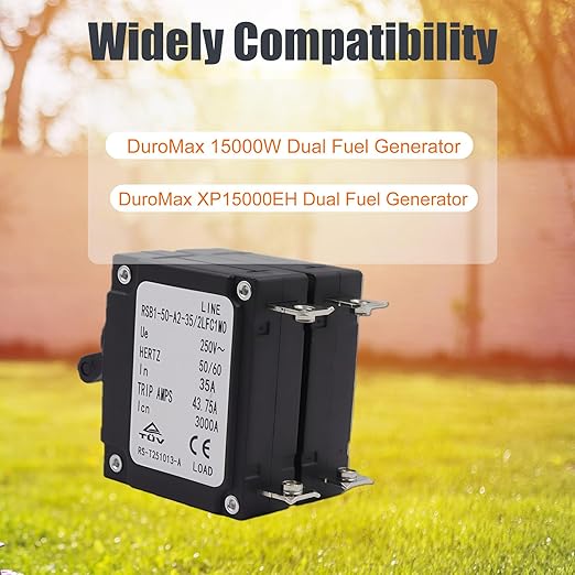 35A 35amp Main Breaker for DuroMax XP15000EH 15000W Dual Fuel Generator