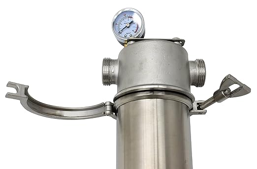 TECHTONGDA Whole House Sediment Water Filter Strainer Reusable 304 Stainless Steel with 40μm Filter Screen 15000L/H