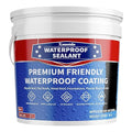 Liquid Water Proof Sealant Coating, 2 Gallon, Roof Leak Repair Coating Black, Water-Based Rubber Waterproof Sealant, Polyurethane Waterproof Coating for Roofs, Foundations, Basements
