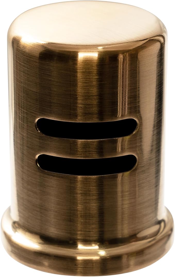 Dishwasher Air Gap Cover Bronze only, Skirted, Replacement air gap dishwasher,Solid Brass, Champagne Bronze Finish