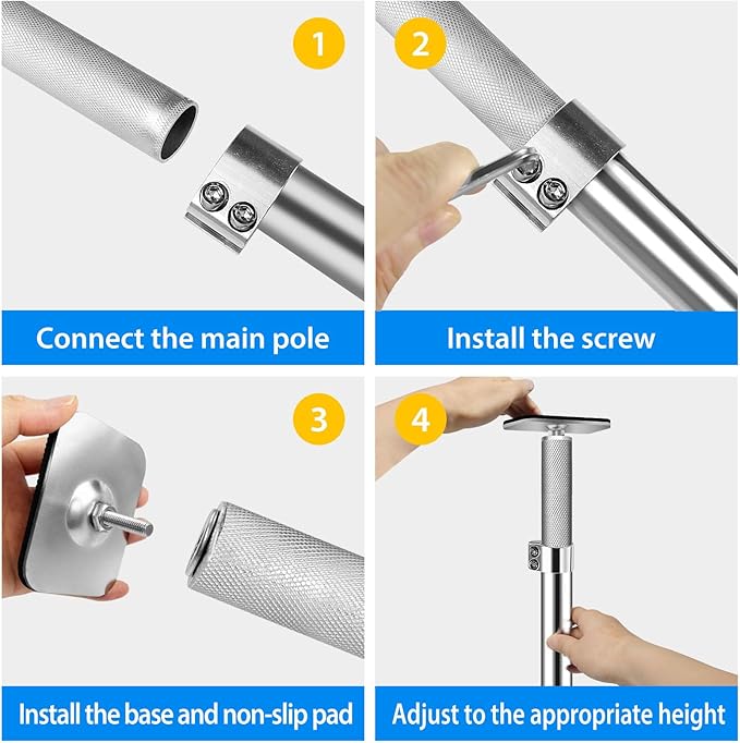 Undermount Sink Brackets.Undermount Sink Support,Undermount Sink Repair Kit, Adjustable Support PolKitchen Sink Brackets