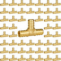 SUNGATOR 50-Pack 1/2" Pex Tee Fittings, Pex Fittings 1/2 Inch Tee, No Lead Brass, NSF, UPC Certified