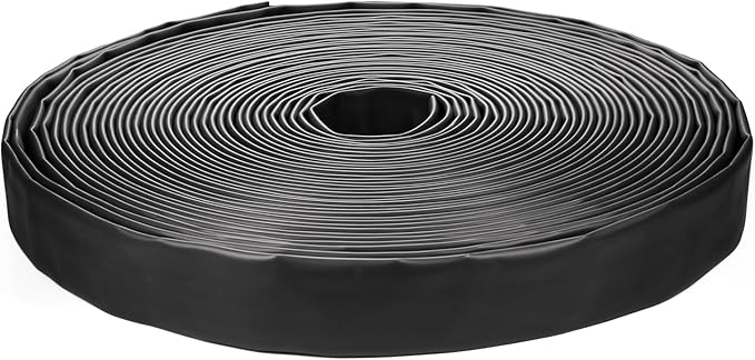 Chanzon 3:1 Ratio - 80ft Roll - Heat Shrink Tubing 1" (25.4mm) - Marine Grade Waterproof Adhesive Lined - (25M Total Length) Black Polyolefin Sleeving Wrap Shrinking 3 to 1 Ratio 1pcs