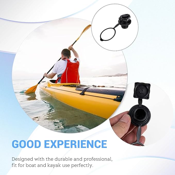 5PCS Boston Valve Adapter for Boat, 22mm Anti-leak Inflation Inflatable Boat Air Valve Air Mattress Plug Replacement for Inflatable Boats, Kayaks, Hoverbeds, Pool Rafts, Rubber Boats