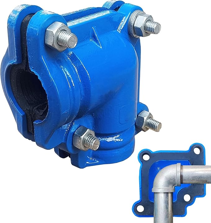 Pipe Repair Clamp 1-1/4 Inch Pipe Elbow(Outer Diameter of the Pipe is about 1.6 inch),90 Degree Elbow Leak Sealer,Short Radius,PPR/PE/Iron Pipes,Threaded Connection Elbow,Socket Connection Elbow