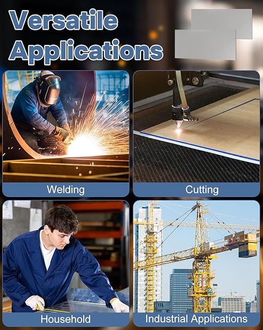 2 Pcs 1/8 Steel Plate, 6'' x 12'' Steel Sheet A36 Weldable Metal Plate, Hot Rolled Steel Base Plates for Structural Support and Industrial Use