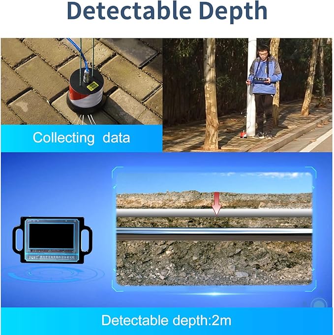 Electronic Testing Equipment for 2m Underground Pipe Locator Water Leakage Detection
