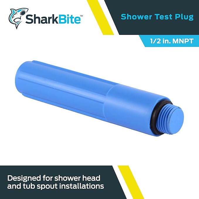 Shark Bite 2 Inch MNPT Bathroom Shower Test Plug, 25828Z, 1 Count (Pack of 2)