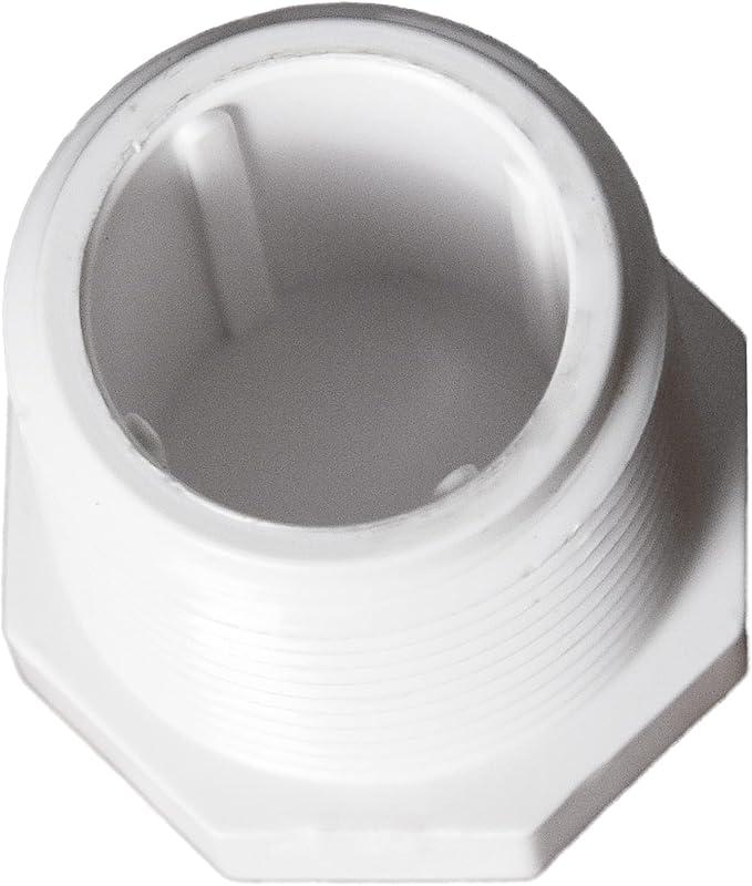 20pcs 0.5 Inch PVC Cleanout Plug Male Threaded Drain End Cap Coupling Adaptor for PVC Pipe Pressure Fitting Schedule 40 NPT Threads Water Pipe closing (1/2", 20)