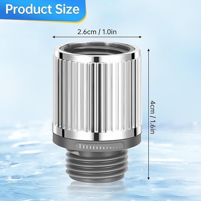 Shower Flow Control Valve: Shower Head Shut Off Valve, Water Flow Regulator, MAYYAYA Flow Control Valves, for Handheld Shower Head or Bidet Sprayer- Handle Lever (Chrome-Screw)