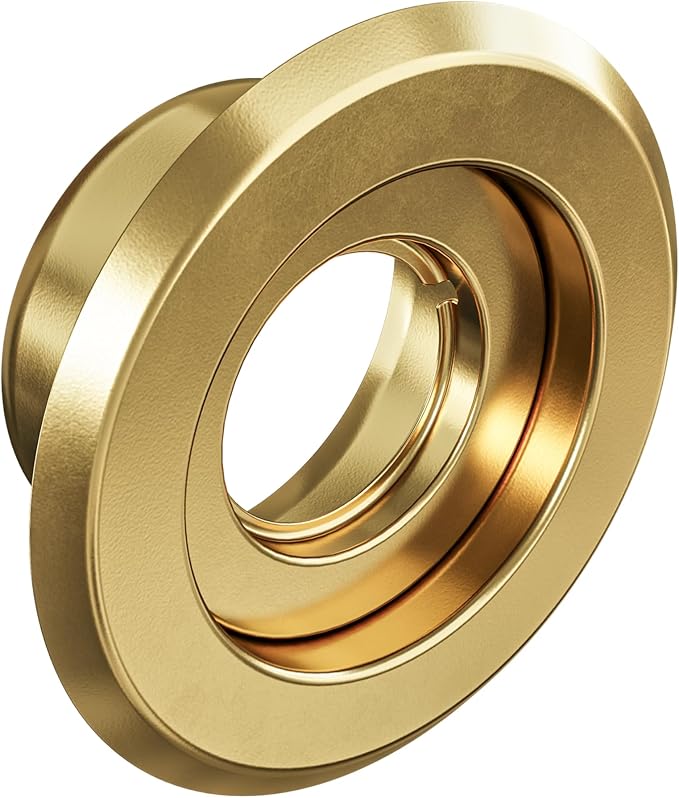 Recessed Fire Sprinkler Escutcheon 3/4 in. IPS - 2 Piece in Brass - Depth Adjustment Range up to 3/4 in. for Fire Sprinkler Trim