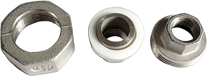 1/8" Union Pipe 304 Stainless Steel NPT Female Thread Union Joint Cast Pipe Fitting Pack of 1