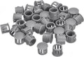 uxcell 11mm(7/16") Plastic Hole Plugs, 36Pcs Flush Type Panel Round Snap in Fastener Knockout Locking Plugs for Furniture Insert End Caps Panels, Grey