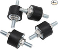 M8 Rubber Studs Shock Absorber Anti-Vibration Isolator Mounts Rubber Cylindrical Vibration Isolation Mount for Air Compressors Garage Motor Diesel Engines, 4 Pack M8 x 23 30x 20mm, 8pcs LockNuts