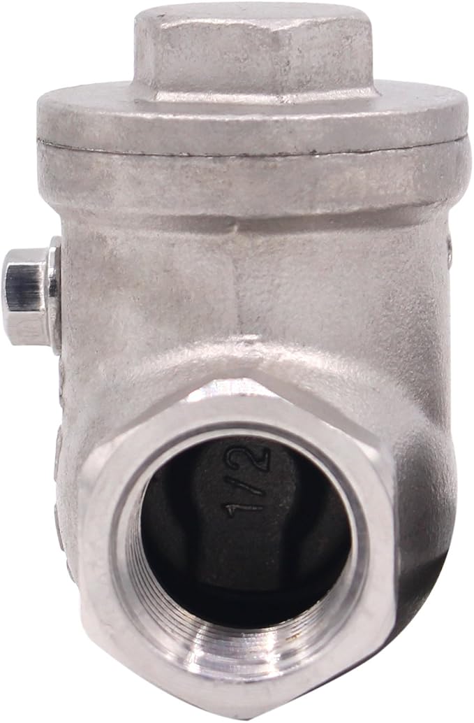 1/2 Inch Swing Check Valve - WOG 200 PSI Stainless Steel SS304 CF8M NPT