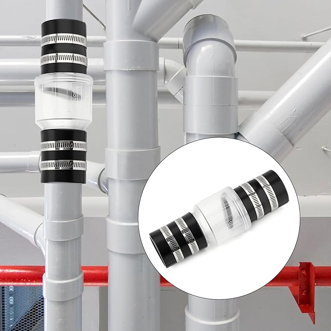 GASHER Silent Check Valve,Sump Pump Check Valve,1-1/2", Check Valves Spring Loaded Flapper for Backflow Prevention, Sump Pump Life Expectancy Increase