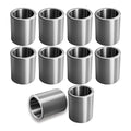 Stainless Steel Reducer Bushing, Screw Standoff Metal Spacer 1/2" to 3/8" Steel Reducer Standoff Bushing Adapters for 3/8" Screws Bolts and Rods, Round Metal Stainless Steel Spacer Set of 10