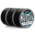 YONGJIN Waterproof Strong Duct Tape - 3 Pack 1.88 Inch x 20 Yards Each All Weather Duct Tape, No Residue, Heat Resistant, Multi-Purpose for Indoor Outdoor Repairs and DIY (Black)