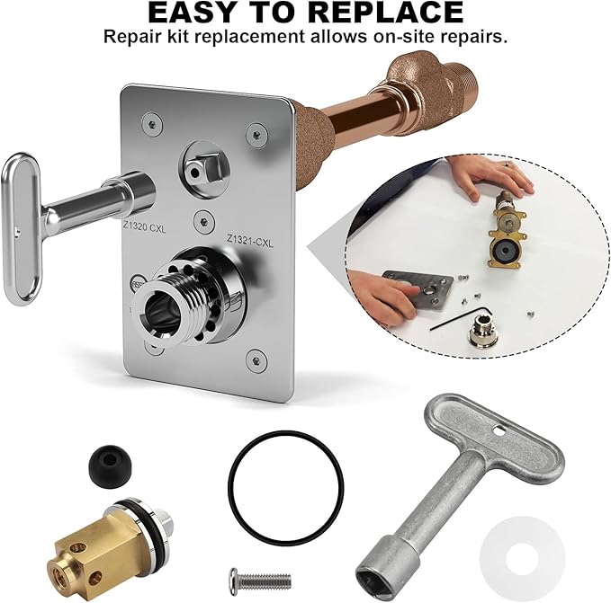 Wall Hydrant Repair Kit HYD-RK-Z1321-CXL Z1321-CXL/ Z1320-CXL Replacement for Zurn HYD-RK-Z1321-CXL Z1321-CXL/ Z1320-CXL Wall Hydrant Repair Kit