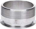 DERNORD 4''Tri clamp Adapter to 4 inch MNPT Thread Ferrule Sanitary Pipe Fitting