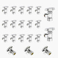 20-Pack GUOFIS Angle Stop Valve with Multi-Turn,1/2-Inch Nominal (5/8" OD) Compression x 3/8-Inch OD Compression Water Shut-off Valves(LF Brass Chrome Plate)(VALVE362-20Pack)