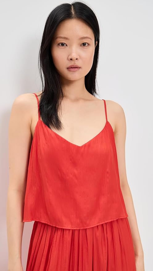 Fiore Satin Cropped Tank