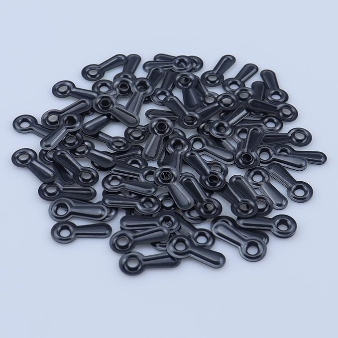 Picture Frame Turn Button Fasteners Set - 100 Pieces Picture Frame Hardware Backing Clips Photo Frame Hardware Clips with 100 Pieces Screws for Craft, Hanging Pictures, Photos