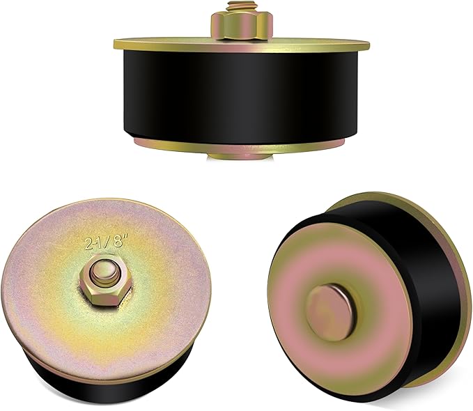 Siptenk 2-1/8" Freeze Rubber Expansion Plug 3 pcs, Automotive Rubber Expandable Freeze Plugs for Engine