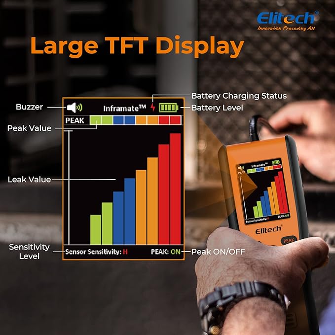 Elitech Inframate C Infrared R-744 Refrigerant Leak Detector Carbon Dioxide CO2 Leakage Tester