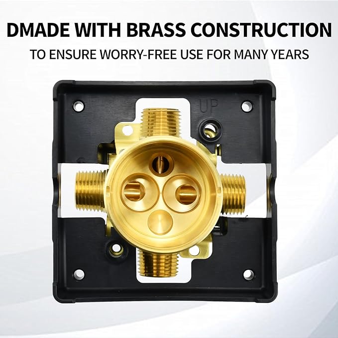 R10000-UNBX Shower Valve Body for Delta MultiChoice Universal Tub and Shower Trim Kits, Fits 13, 14, 17, and 17T Series Single-Function or Dual-Function Trim, Rough-In Valve (No Stops)