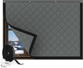 Window Insulation for Winter, Curtain Size 45 x 34 Inch, Thermal Insulated Window Cover Kit, Oxford Cloth Thick Cotton Filled, Fits up to 42'' × 32'' Windows, Grey